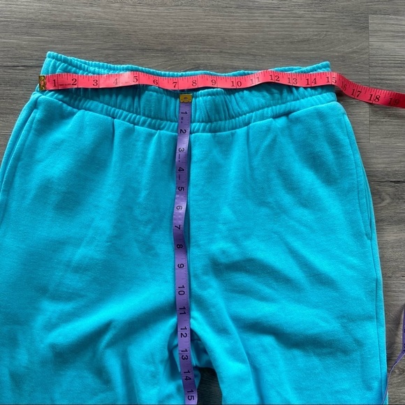 AFRM Tazo Light Blue Fleece Women's Sweatpants - Picture 10 of 11